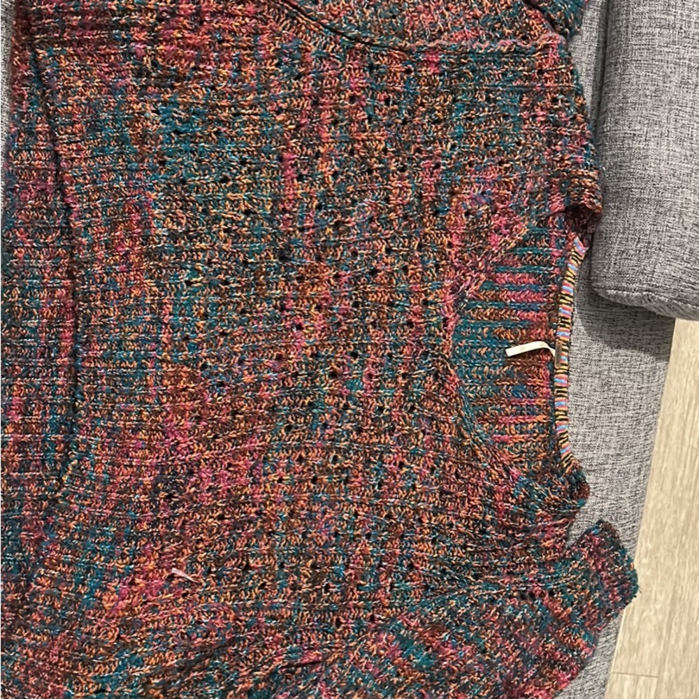 Multicolor free people baggy sweater